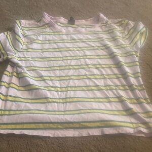 Wild Fable Striped Crop Top - Pink, Green, Yellow